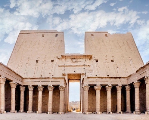 Egypt Tours from London Interior view of Temple of Edfu Egypt Tours from London - Interior view of Temple of Edfu